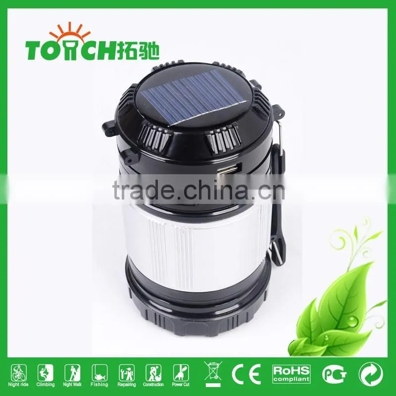 2016 New Lantern Light Solar Tent Light 12h High Power Flash Light Emergency Lamp Lantern Lamps With AC Charger