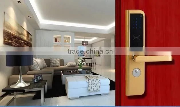 Fully Mechanical touch screen Button Door Lock