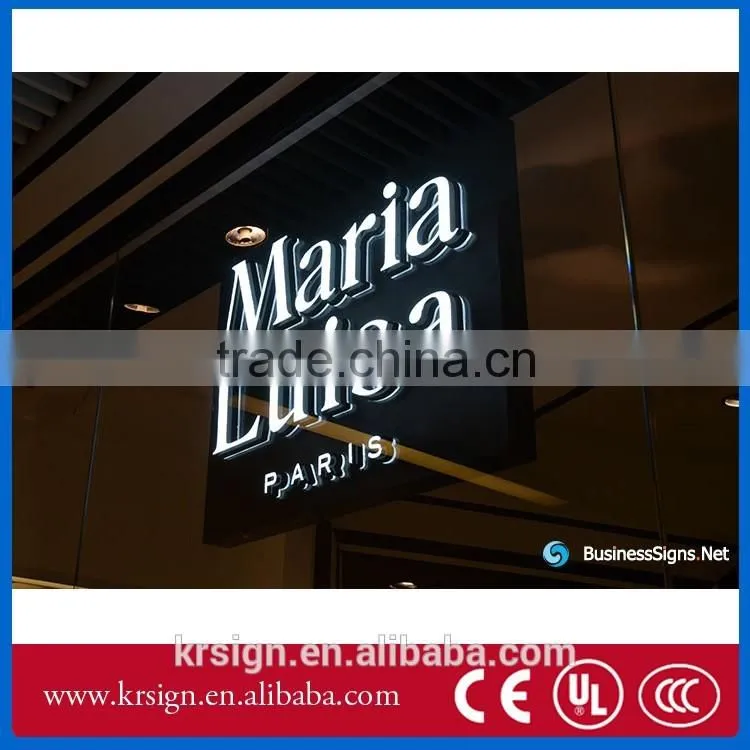 acrylic led sign boards, backlit business signs With Different size