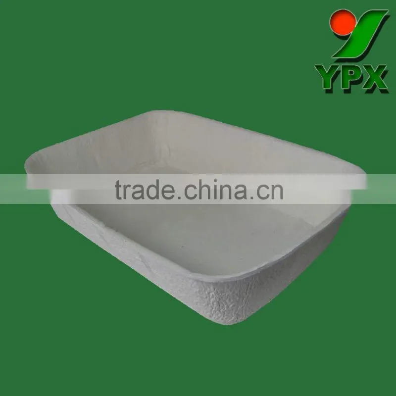 100% biodegrable Customized paper pulp disposable waterproof hygiene molded pulp hospital kidney tray by sugarcane fiber