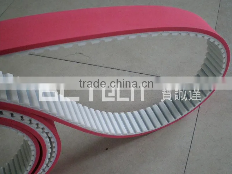 PU Timing Belt Coated With 4mm Red Rubber