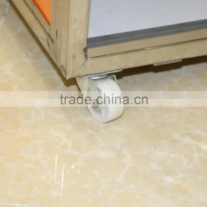 Movable platform metal display stand