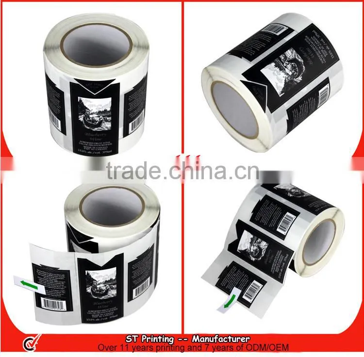 China manufacture Manufacturer wine paper label
