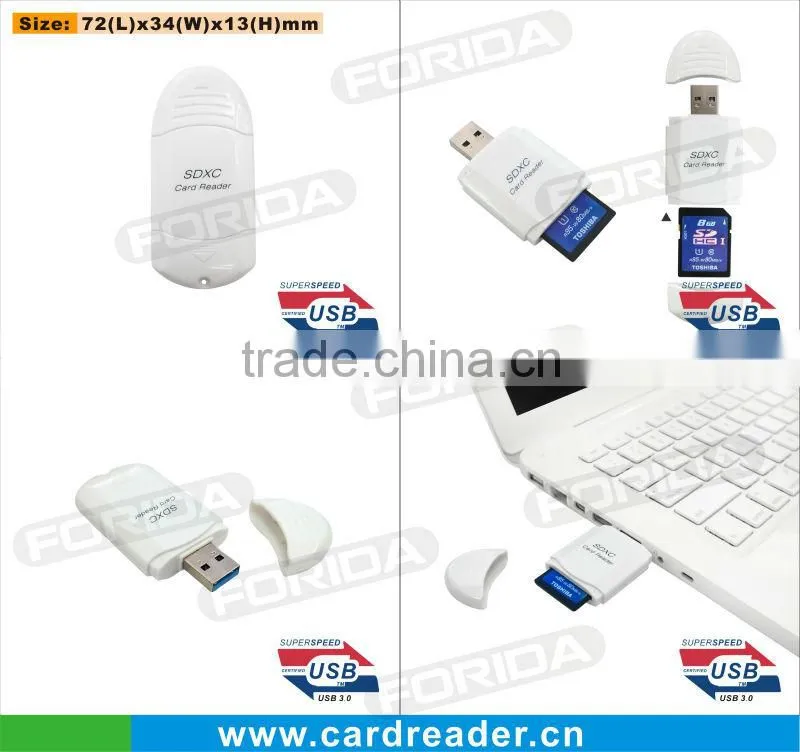 2013 New Style USB3.0 SD card reader,Slim and pocket size