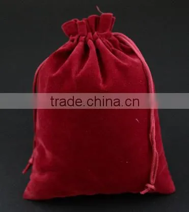 Brand new middle drawstring velvet jewelry bags with great price