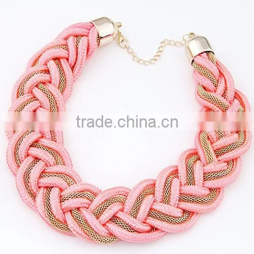 Jewelry Alibaba China Top Sale Latest Korean Fashion All-match Exquisite Alloy Fluorescence Rope Chain Necklace in Stock