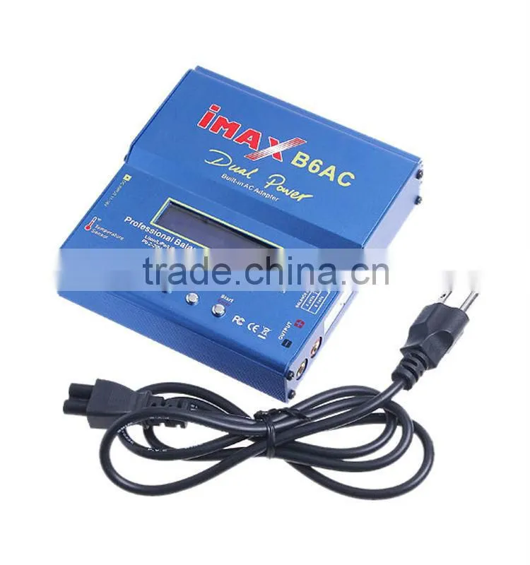 80W iMAX B6AC B6 AC Dual Power LCD Control Digital Lipo Lipro NiMH 3S/4S/5S RC Battery Balance Charger Batteries Discharger EU/A