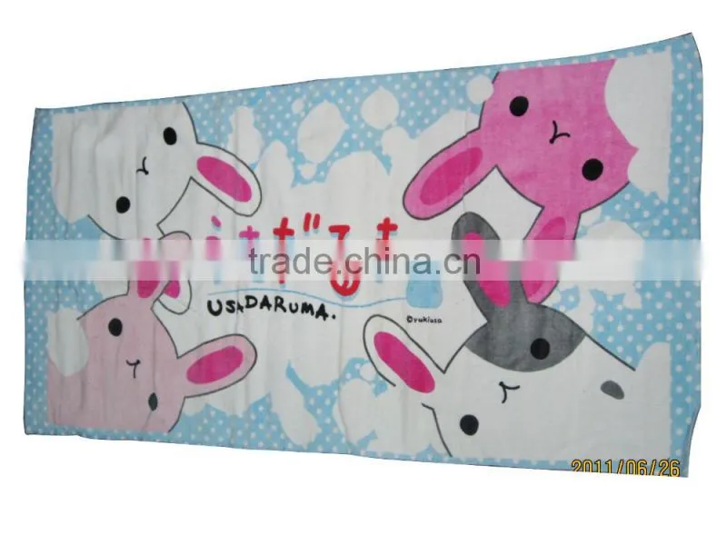 Customized size cotton promotional wholesaler beach towel