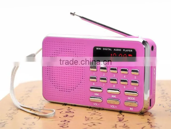 Robot-228u Hi-FI ultra-thin portable mini usb radio,card speaker,Digital audio player