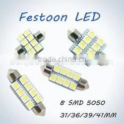 Festoon LED 5050SMD 8pcs Panel light 31/36/39/41mm DC12V