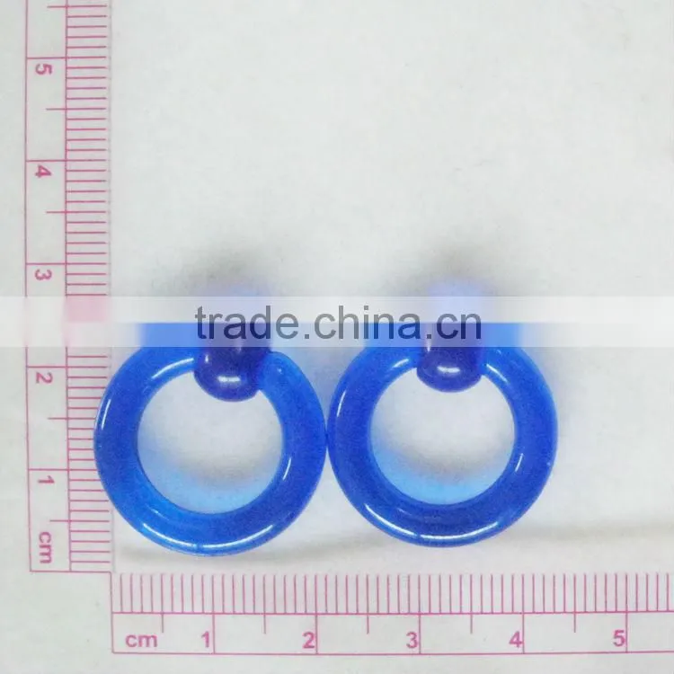 RoyalBlue Acrylic BCR body jewelry