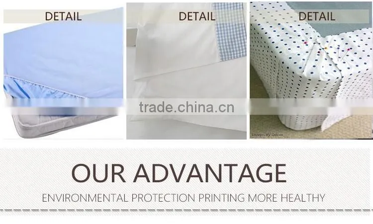 polycotton different sizes plain bed sheet