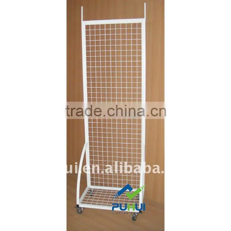 single sided metal wire floor display rack from factory directly