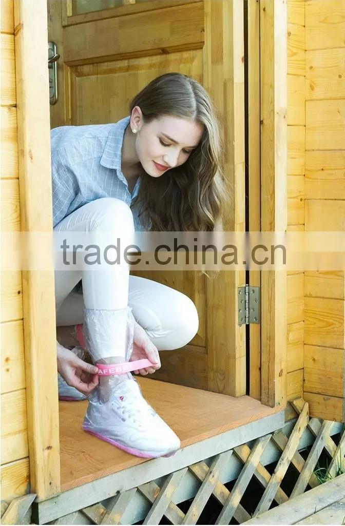 Disposable PVC waterproof and nonslip rain shoe cover