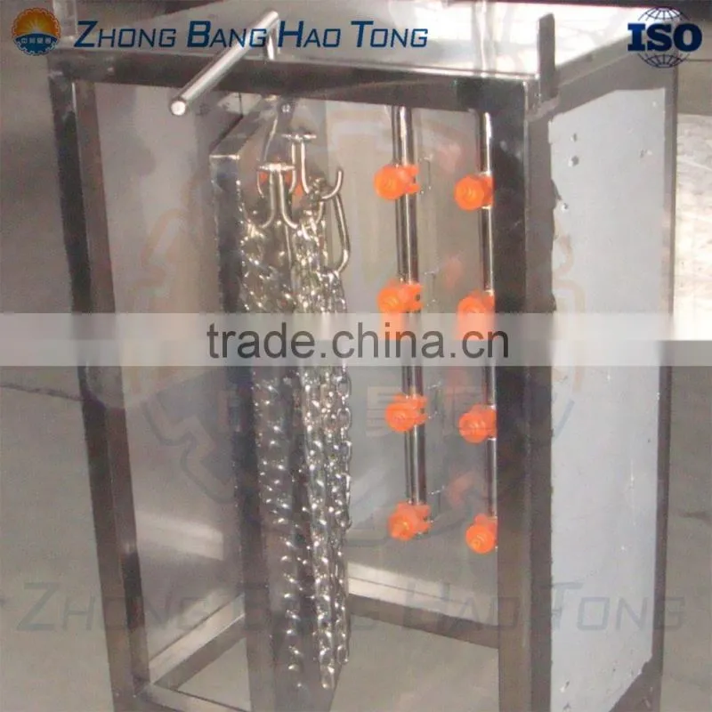 hide pulling chain sterilizing cabinet for cattle slaughtering line