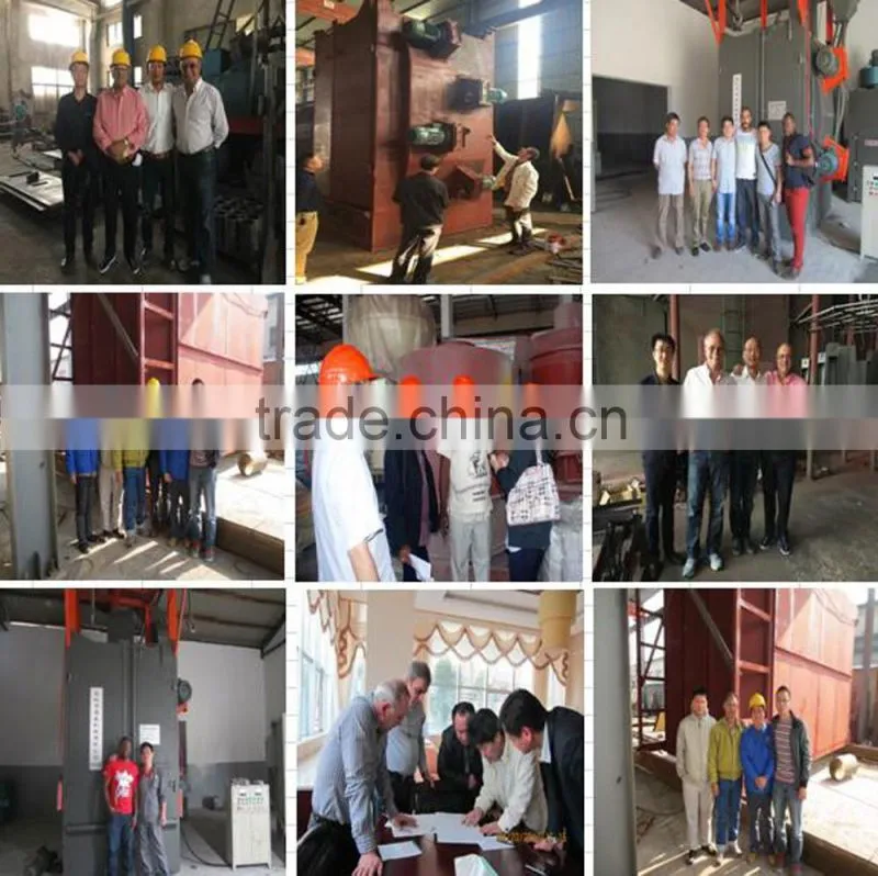 movable floor aluminum alloy shot blasting machine, automatic polishing machine