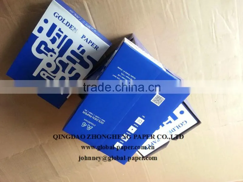 A4 size(210*297mm) Super White color copy paper-Top quality and best price