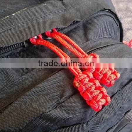 Custom Design Braided Handmade Cobra Weaving Paracord Zipper Puller Fist Knot Paracord Zipper Puller