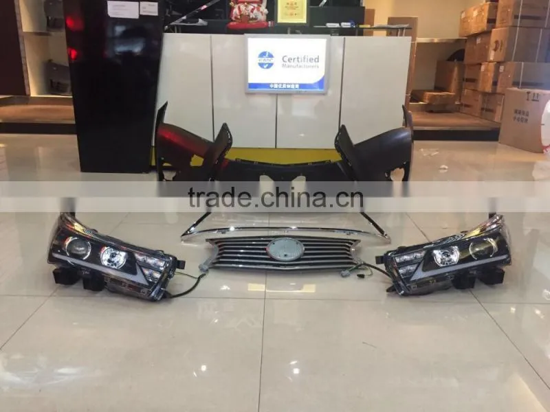 Manufactuer auto accessories 2014 Toyota Corolla Bumper + front grille with LEXUS model