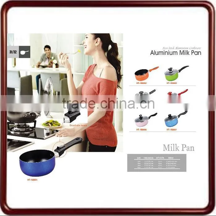 colorful non stick coating pressed frying wok sets