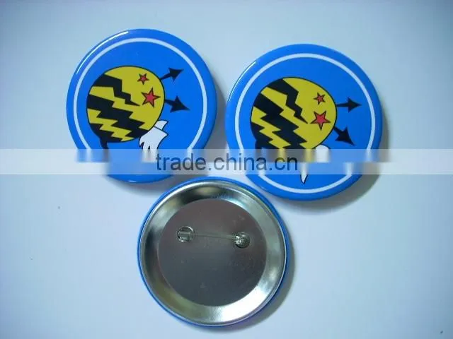 Promotional gifts for plastic badge button,button badge with safety pin