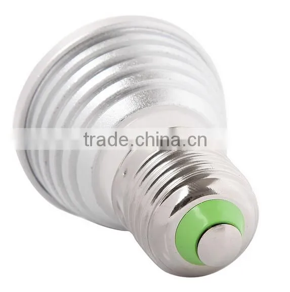 90-240V 16 Colors changing 3W E27 RGB LED Bulb Lamp Spotlight with Remote Control