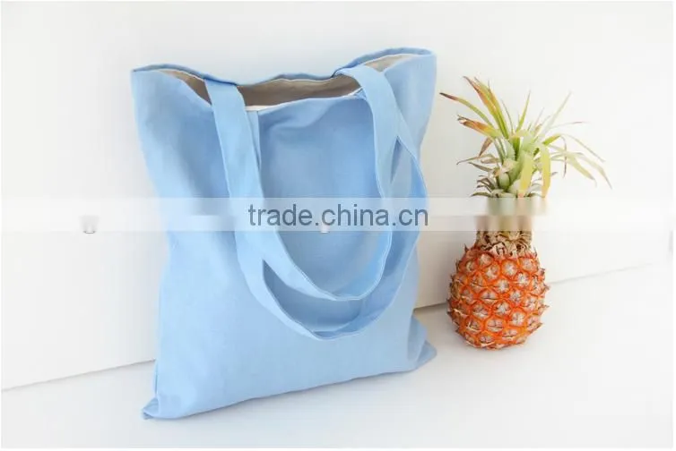 Canvas Shopping handbag plain ;canvas tote bag plain ; canvas cotton shopping bag solid colour