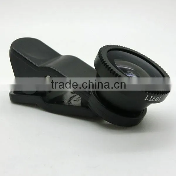 3 in 1 fish eye +macro +wide angle lens for mobile phone