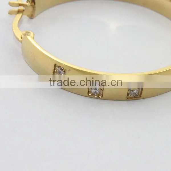 alibaba china supplier,2014 stainless steel hoop earring with crystal , fashion jewelry