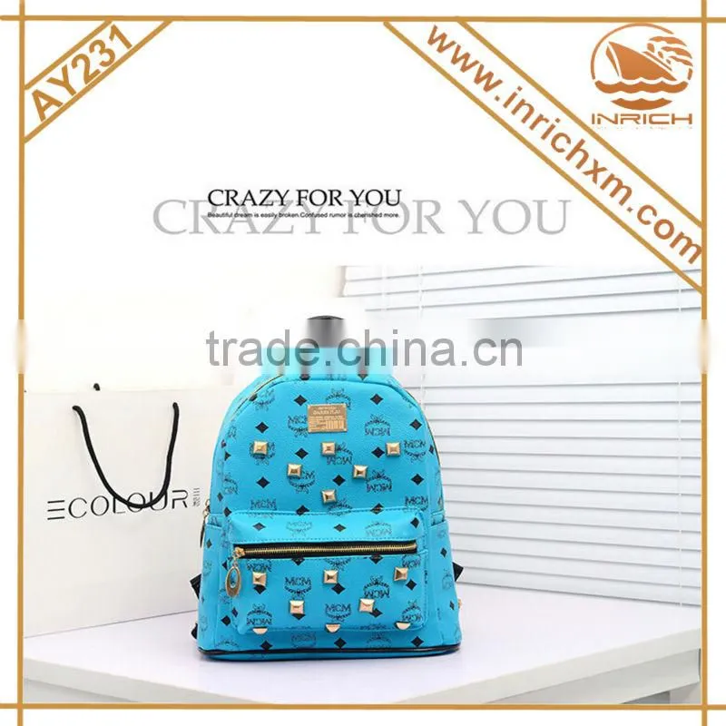 Quality PU High School Student Backpack For Girls