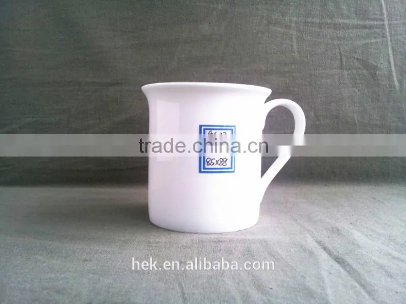 Blank white ceramic coffee mug