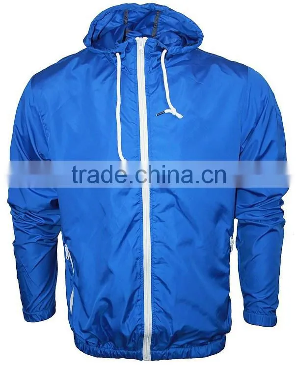 2015 adult lightweight packable hooded rain jacket wind jacket