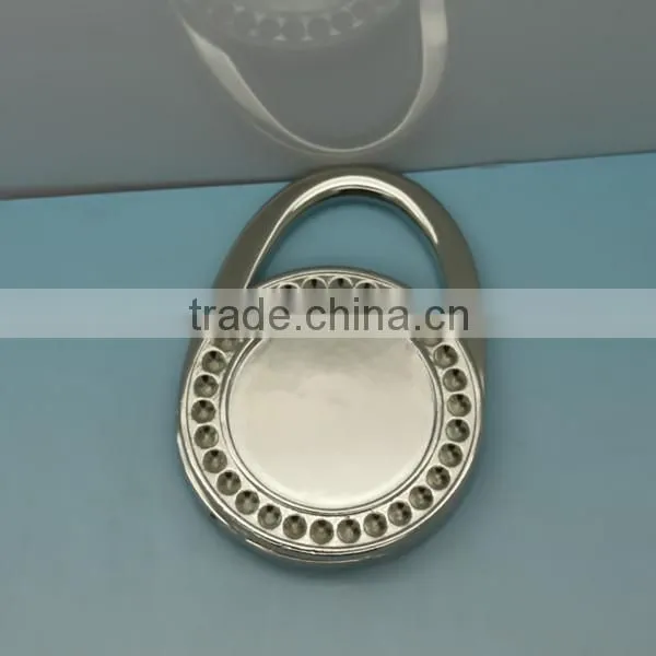 OEM Blank Purse Hook With Crystal For Tables Made In China