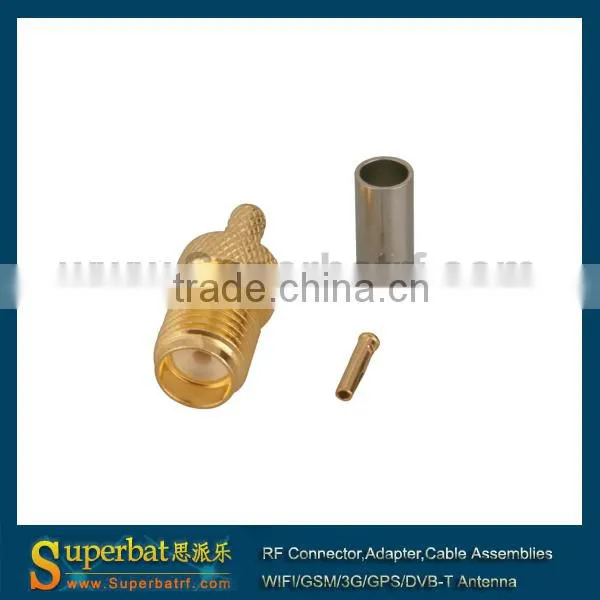 Radio accessories SMA Crimp Jack female connector for RG-174,RG-188A