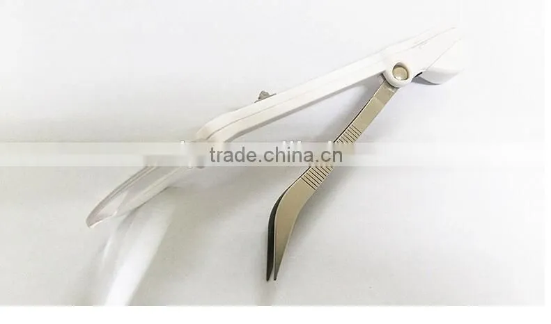 Factory Directly!Handheld plastic tweezer magnifier with led light