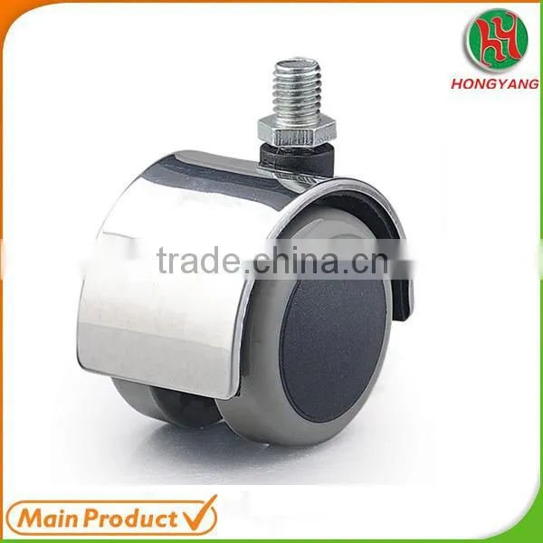 Hot selling products alibaba china wheel castor wheel with screw pin white pu and alloy wheel 50mm in china mainland
