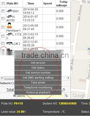 Fleet management Gps / gps tracker / gps tracking software GS102