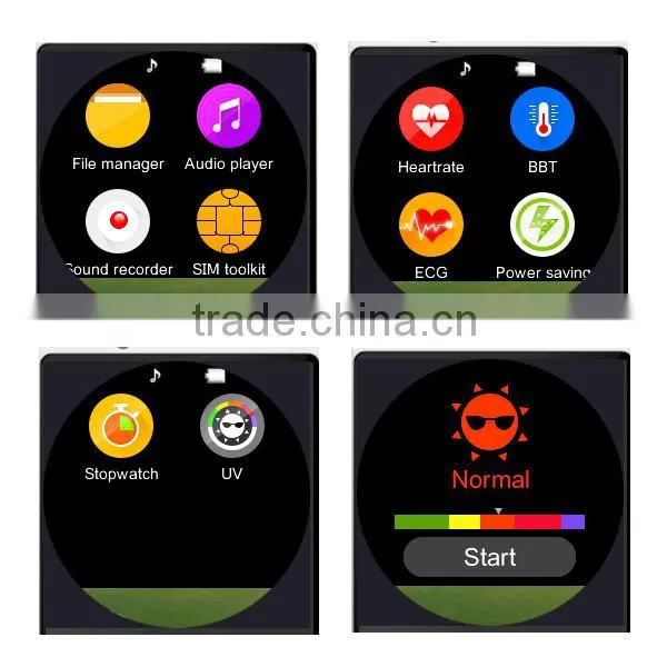 Round IPS screen bluetooth smart watch android wear and phone C803 smartwatch made in shenzhen support ios system