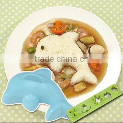 kitchen hand tool children gift curry powder curry and rice bowl rice mold japanese kitchenware rice island mold