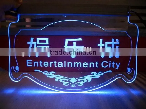 New style stylish acrylic led outdoor rotating sign