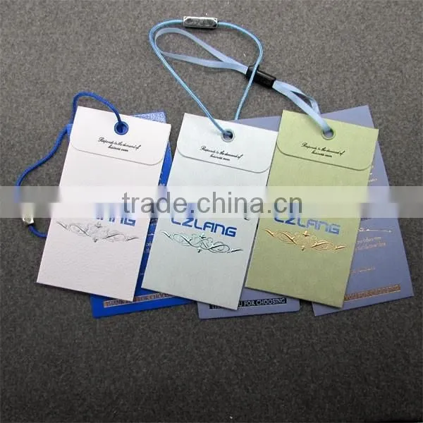 Envelope Shape Customized Hangtags With Jeans