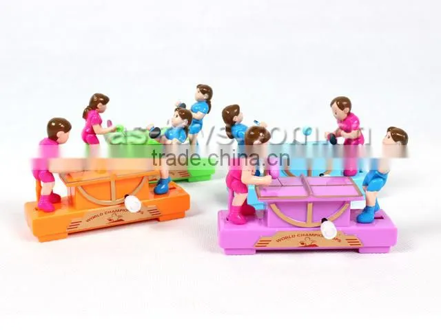 Novelty plastic wind up table tennis game toy for baby