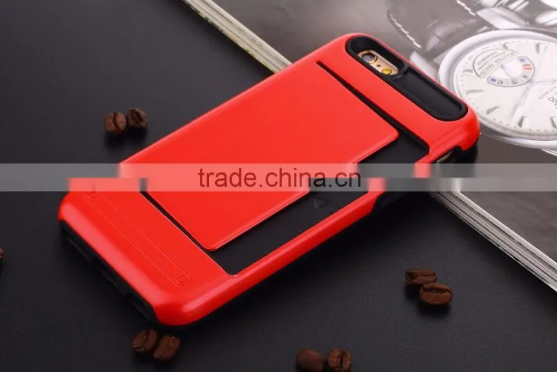 2016 New Style Best Price With Card Holder Function Mobile Phone Case,For Samsung S6 Edge Case