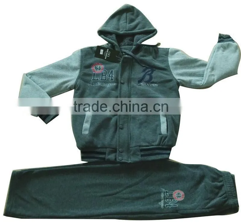 Apparel Stocks Boys Fleece Suits boy suit winter jacket