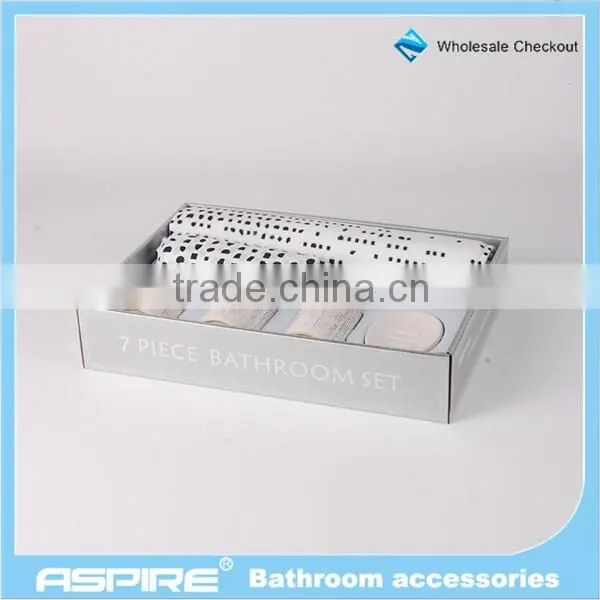 Houseware ceramic plastic bathroom accessories