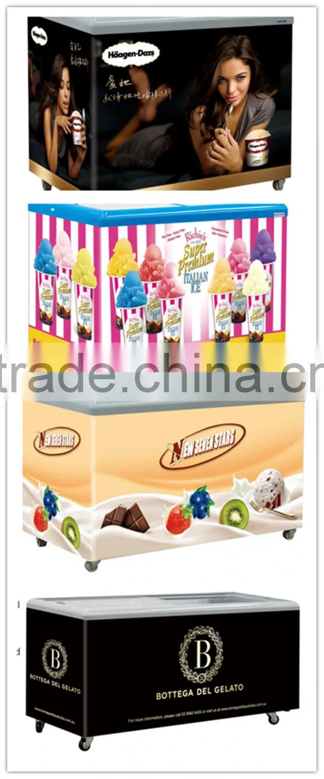 glass display showcase for ice cream ice cream showcase ice cream display freezer