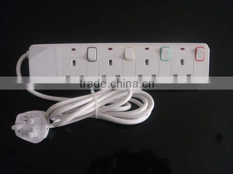 13a 4way power extension socket