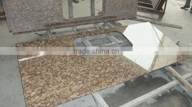 China modern and charming giallo fiorito granite countertop