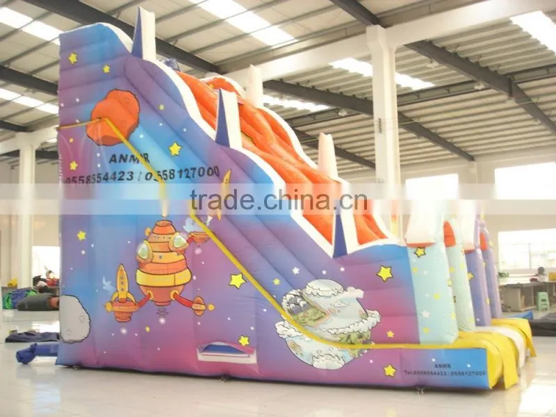 2016 customized design giant inflatable dry slide for children