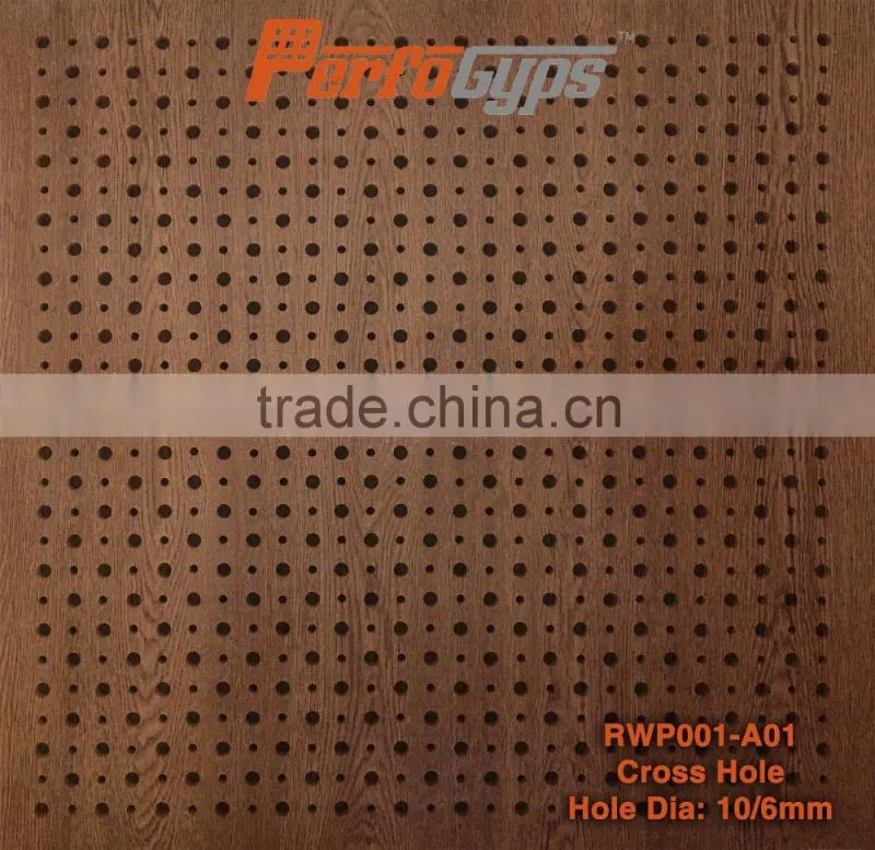 SGS certificate in Acoustic Perforated Gypsum Ceiling Tiles which with good quality and surface